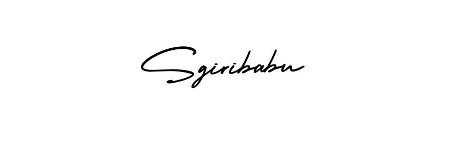 Create a beautiful signature design for name Sgiribabu. With this signature (AmerikaSignatureDemo-Regular) fonts, you can make a handwritten signature for free. Sgiribabu signature style 3 images and pictures png