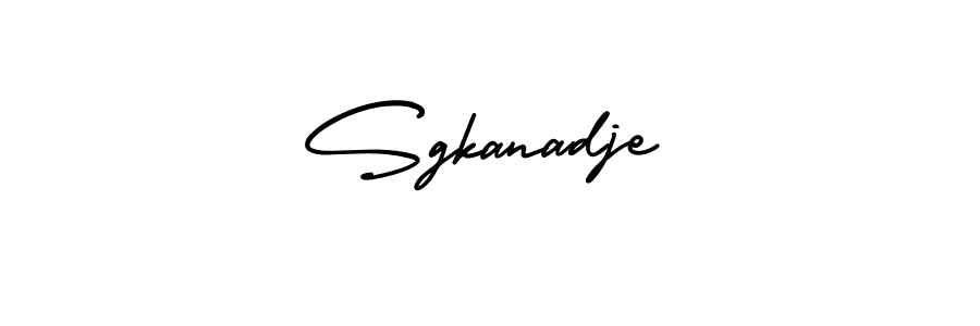 This is the best signature style for the Sgkanadje name. Also you like these signature font (AmerikaSignatureDemo-Regular). Mix name signature. Sgkanadje signature style 3 images and pictures png