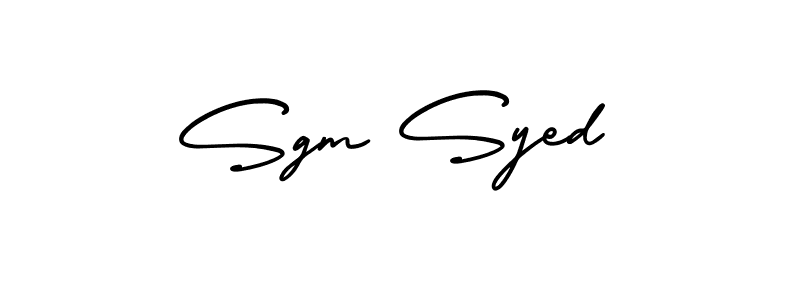 It looks lik you need a new signature style for name Sgm Syed. Design unique handwritten (AmerikaSignatureDemo-Regular) signature with our free signature maker in just a few clicks. Sgm Syed signature style 3 images and pictures png