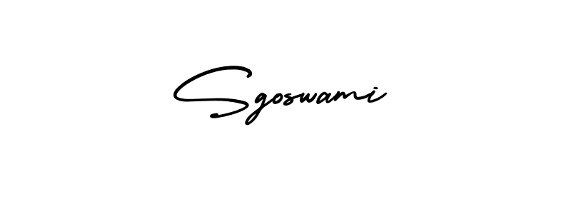 How to Draw Sgoswami signature style? AmerikaSignatureDemo-Regular is a latest design signature styles for name Sgoswami. Sgoswami signature style 3 images and pictures png