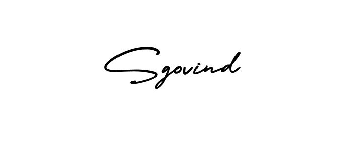 How to make Sgovind signature? AmerikaSignatureDemo-Regular is a professional autograph style. Create handwritten signature for Sgovind name. Sgovind signature style 3 images and pictures png