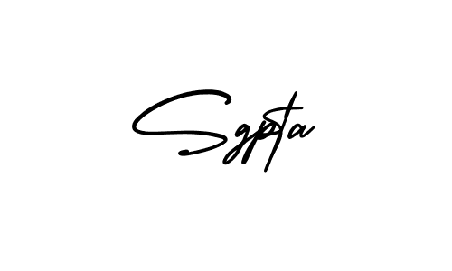 Create a beautiful signature design for name Sgpta. With this signature (AmerikaSignatureDemo-Regular) fonts, you can make a handwritten signature for free. Sgpta signature style 3 images and pictures png