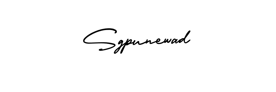 It looks lik you need a new signature style for name Sgpunewad. Design unique handwritten (AmerikaSignatureDemo-Regular) signature with our free signature maker in just a few clicks. Sgpunewad signature style 3 images and pictures png