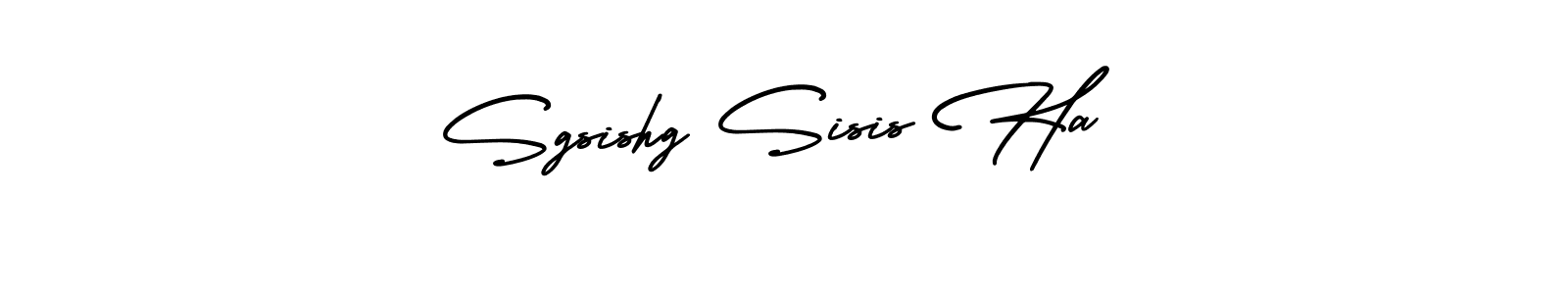 How to make Sgsishg Sisis Ha signature? AmerikaSignatureDemo-Regular is a professional autograph style. Create handwritten signature for Sgsishg Sisis Ha name. Sgsishg Sisis Ha signature style 3 images and pictures png