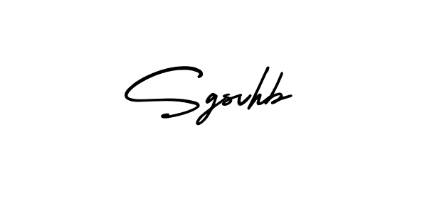 The best way (AmerikaSignatureDemo-Regular) to make a short signature is to pick only two or three words in your name. The name Sgsvhb include a total of six letters. For converting this name. Sgsvhb signature style 3 images and pictures png