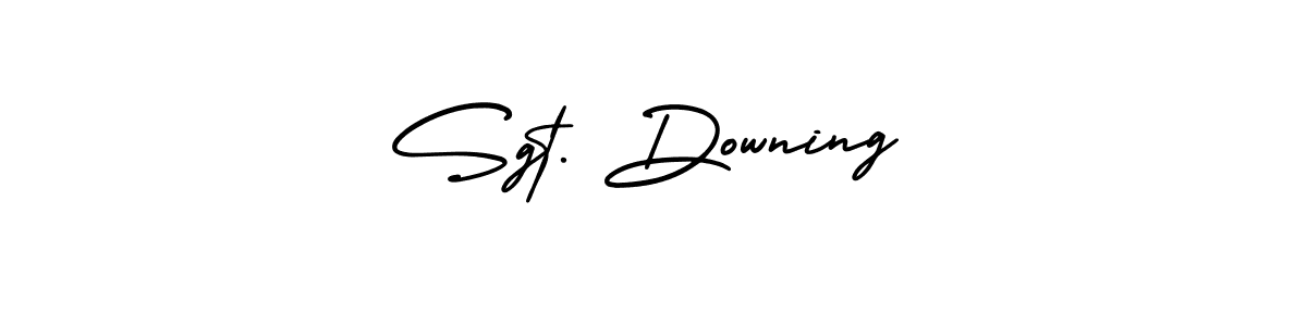 Use a signature maker to create a handwritten signature online. With this signature software, you can design (AmerikaSignatureDemo-Regular) your own signature for name Sgt. Downing. Sgt. Downing signature style 3 images and pictures png