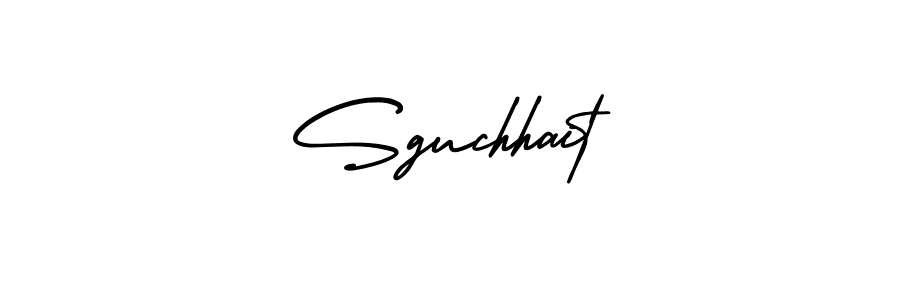 Sguchhait stylish signature style. Best Handwritten Sign (AmerikaSignatureDemo-Regular) for my name. Handwritten Signature Collection Ideas for my name Sguchhait. Sguchhait signature style 3 images and pictures png