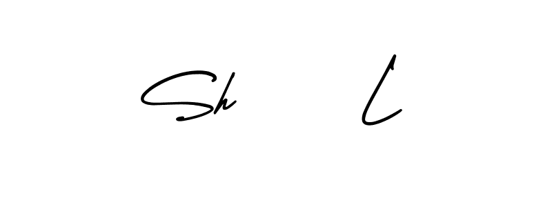 Create a beautiful signature design for name Sh     L. With this signature (AmerikaSignatureDemo-Regular) fonts, you can make a handwritten signature for free. Sh     L signature style 3 images and pictures png