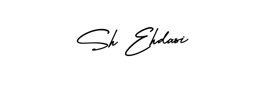 Similarly AmerikaSignatureDemo-Regular is the best handwritten signature design. Signature creator online .You can use it as an online autograph creator for name Sh Ehdasi. Sh Ehdasi signature style 3 images and pictures png