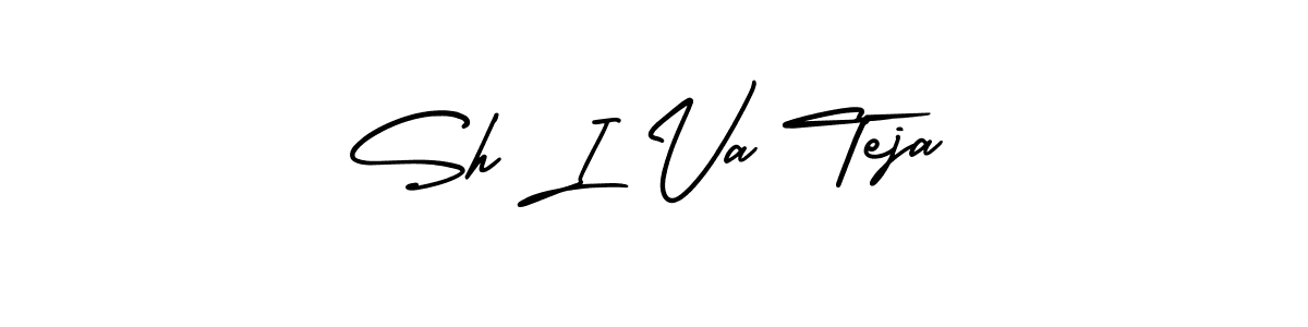 Sh I Va Teja stylish signature style. Best Handwritten Sign (AmerikaSignatureDemo-Regular) for my name. Handwritten Signature Collection Ideas for my name Sh I Va Teja. Sh I Va Teja signature style 3 images and pictures png