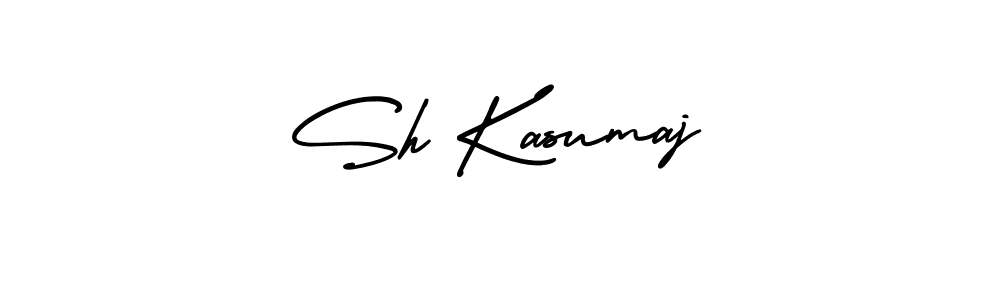 if you are searching for the best signature style for your name Sh Kasumaj. so please give up your signature search. here we have designed multiple signature styles  using AmerikaSignatureDemo-Regular. Sh Kasumaj signature style 3 images and pictures png