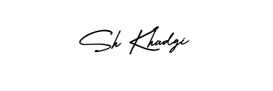 Make a beautiful signature design for name Sh Khadgi. Use this online signature maker to create a handwritten signature for free. Sh Khadgi signature style 3 images and pictures png