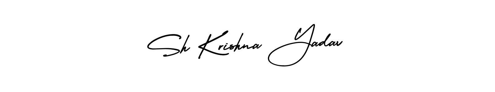 How to Draw Sh Krishna Yadav signature style? AmerikaSignatureDemo-Regular is a latest design signature styles for name Sh Krishna Yadav. Sh Krishna Yadav signature style 3 images and pictures png