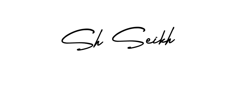 Similarly AmerikaSignatureDemo-Regular is the best handwritten signature design. Signature creator online .You can use it as an online autograph creator for name Sh Seikh. Sh Seikh signature style 3 images and pictures png