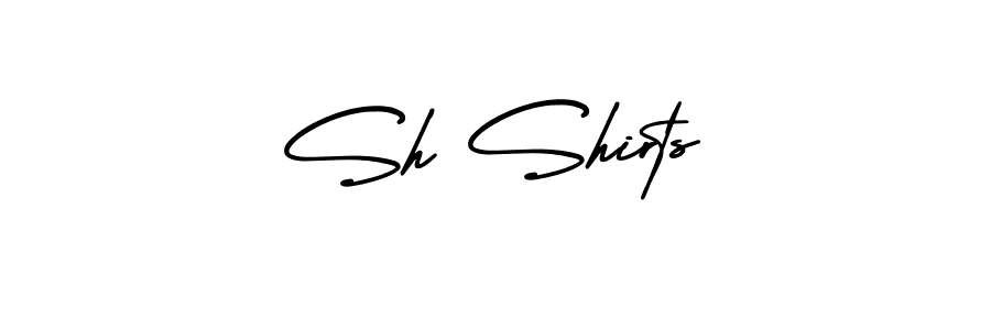 It looks lik you need a new signature style for name Sh Shirts. Design unique handwritten (AmerikaSignatureDemo-Regular) signature with our free signature maker in just a few clicks. Sh Shirts signature style 3 images and pictures png