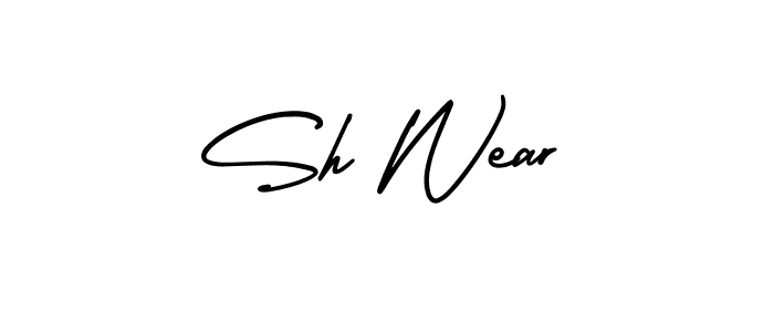 Also You can easily find your signature by using the search form. We will create Sh Wear name handwritten signature images for you free of cost using AmerikaSignatureDemo-Regular sign style. Sh Wear signature style 3 images and pictures png