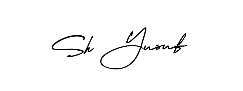 Make a beautiful signature design for name Sh Yusuf. Use this online signature maker to create a handwritten signature for free. Sh Yusuf signature style 3 images and pictures png