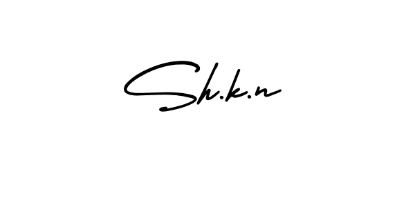 Similarly AmerikaSignatureDemo-Regular is the best handwritten signature design. Signature creator online .You can use it as an online autograph creator for name Sh.k.n. Sh.k.n signature style 3 images and pictures png