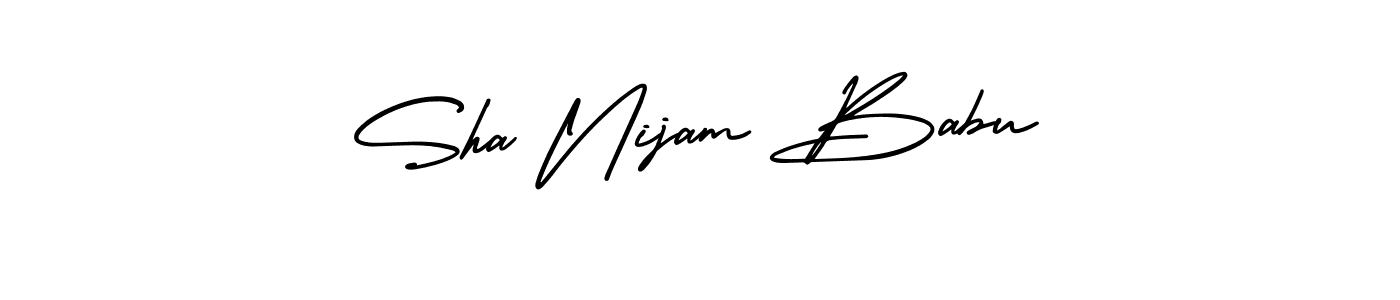 Once you've used our free online signature maker to create your best signature AmerikaSignatureDemo-Regular style, it's time to enjoy all of the benefits that Sha Nijam Babu name signing documents. Sha Nijam Babu signature style 3 images and pictures png