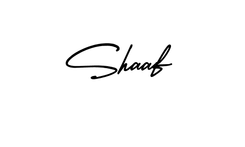 How to make Shaaf name signature. Use AmerikaSignatureDemo-Regular style for creating short signs online. This is the latest handwritten sign. Shaaf signature style 3 images and pictures png