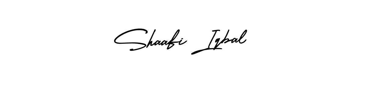 Shaafi Iqbal stylish signature style. Best Handwritten Sign (AmerikaSignatureDemo-Regular) for my name. Handwritten Signature Collection Ideas for my name Shaafi Iqbal. Shaafi Iqbal signature style 3 images and pictures png