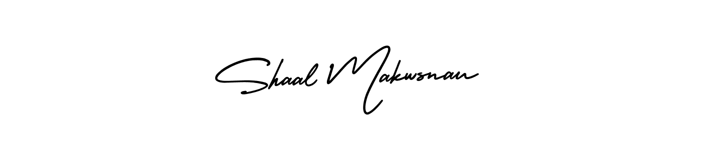 Create a beautiful signature design for name Shaal Makwsnau. With this signature (AmerikaSignatureDemo-Regular) fonts, you can make a handwritten signature for free. Shaal Makwsnau signature style 3 images and pictures png