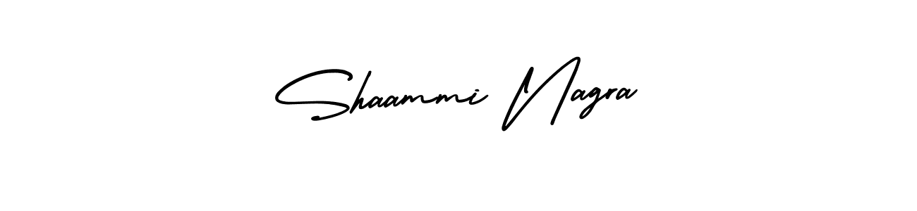 How to make Shaammi Nagra signature? AmerikaSignatureDemo-Regular is a professional autograph style. Create handwritten signature for Shaammi Nagra name. Shaammi Nagra signature style 3 images and pictures png