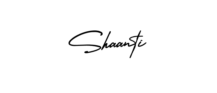 Shaanti stylish signature style. Best Handwritten Sign (AmerikaSignatureDemo-Regular) for my name. Handwritten Signature Collection Ideas for my name Shaanti. Shaanti signature style 3 images and pictures png