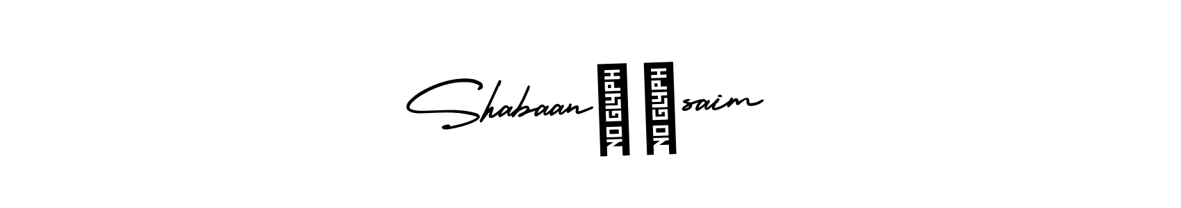 Design your own signature with our free online signature maker. With this signature software, you can create a handwritten (AmerikaSignatureDemo-Regular) signature for name Shabaan♥️saim. Shabaan♥️saim signature style 3 images and pictures png