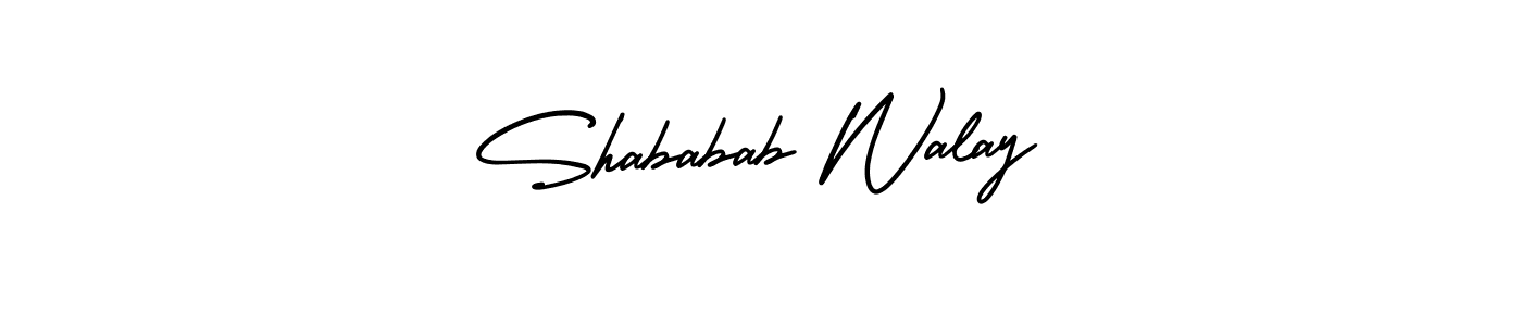 Also we have Shababab Walay name is the best signature style. Create professional handwritten signature collection using AmerikaSignatureDemo-Regular autograph style. Shababab Walay signature style 3 images and pictures png