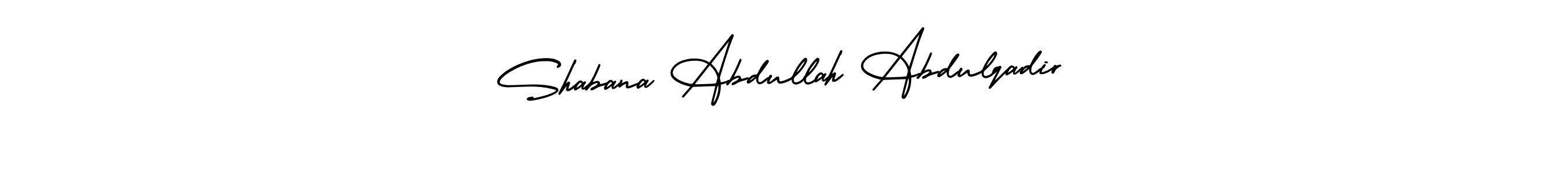 How to make Shabana Abdullah Abdulqadir signature? AmerikaSignatureDemo-Regular is a professional autograph style. Create handwritten signature for Shabana Abdullah Abdulqadir name. Shabana Abdullah Abdulqadir signature style 3 images and pictures png