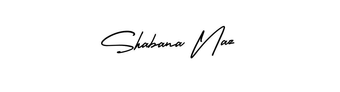 The best way (AmerikaSignatureDemo-Regular) to make a short signature is to pick only two or three words in your name. The name Shabana Naz include a total of six letters. For converting this name. Shabana Naz signature style 3 images and pictures png