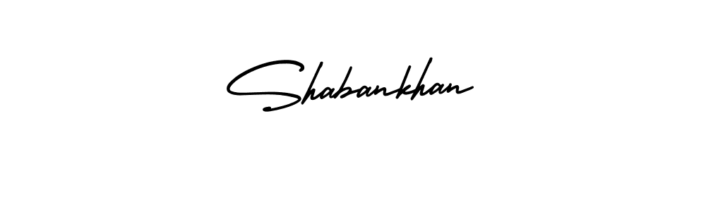 It looks lik you need a new signature style for name Shabankhan. Design unique handwritten (AmerikaSignatureDemo-Regular) signature with our free signature maker in just a few clicks. Shabankhan signature style 3 images and pictures png
