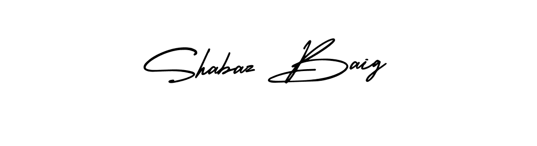 Make a beautiful signature design for name Shabaz Baig. With this signature (AmerikaSignatureDemo-Regular) style, you can create a handwritten signature for free. Shabaz Baig signature style 3 images and pictures png