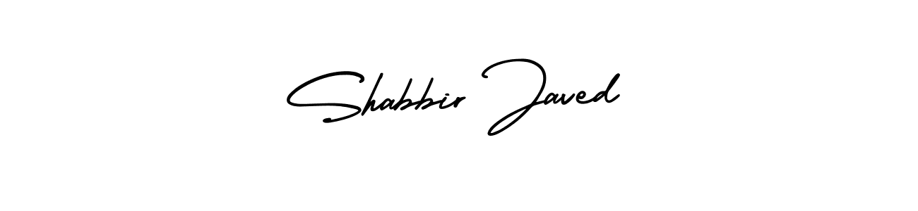 Shabbir Javed stylish signature style. Best Handwritten Sign (AmerikaSignatureDemo-Regular) for my name. Handwritten Signature Collection Ideas for my name Shabbir Javed. Shabbir Javed signature style 3 images and pictures png