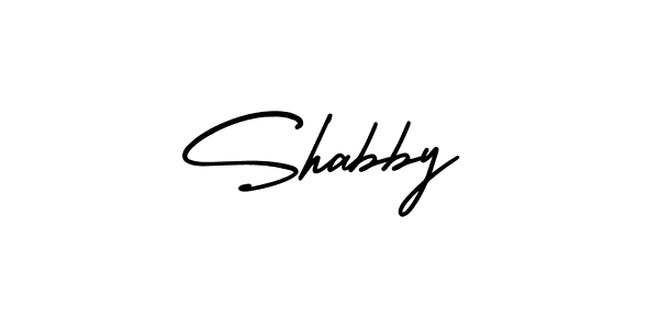 How to make Shabby name signature. Use AmerikaSignatureDemo-Regular style for creating short signs online. This is the latest handwritten sign. Shabby signature style 3 images and pictures png