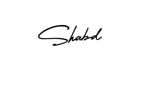 It looks lik you need a new signature style for name Shabd. Design unique handwritten (AmerikaSignatureDemo-Regular) signature with our free signature maker in just a few clicks. Shabd signature style 3 images and pictures png