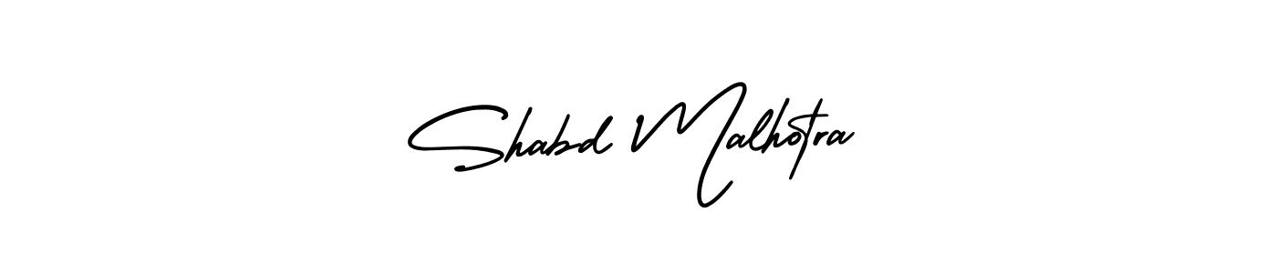 How to Draw Shabd Malhotra signature style? AmerikaSignatureDemo-Regular is a latest design signature styles for name Shabd Malhotra. Shabd Malhotra signature style 3 images and pictures png