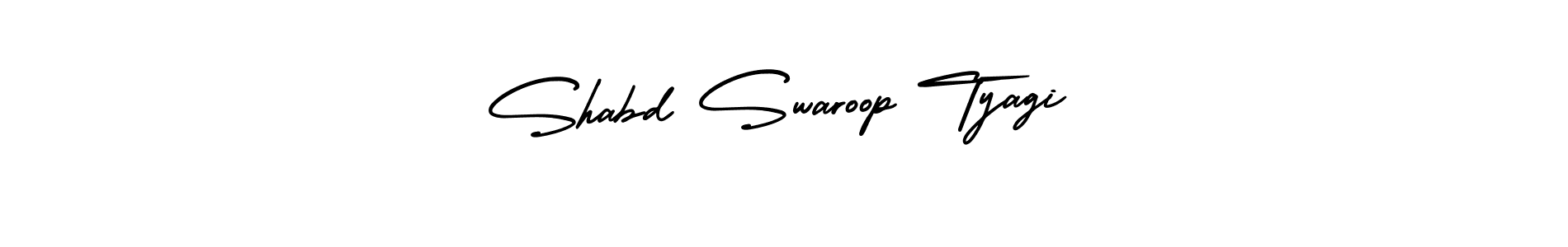 Use a signature maker to create a handwritten signature online. With this signature software, you can design (AmerikaSignatureDemo-Regular) your own signature for name Shabd Swaroop Tyagi. Shabd Swaroop Tyagi signature style 3 images and pictures png