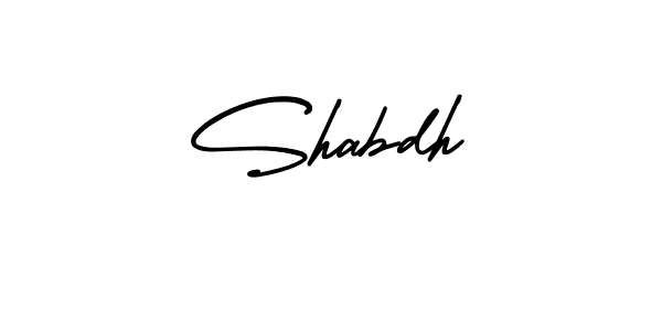 Design your own signature with our free online signature maker. With this signature software, you can create a handwritten (AmerikaSignatureDemo-Regular) signature for name Shabdh. Shabdh signature style 3 images and pictures png