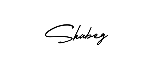 Make a beautiful signature design for name Shabeg. With this signature (AmerikaSignatureDemo-Regular) style, you can create a handwritten signature for free. Shabeg signature style 3 images and pictures png