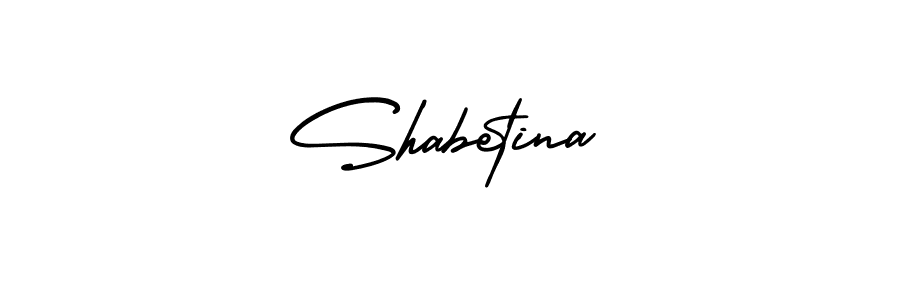 Create a beautiful signature design for name Shabetina. With this signature (AmerikaSignatureDemo-Regular) fonts, you can make a handwritten signature for free. Shabetina signature style 3 images and pictures png