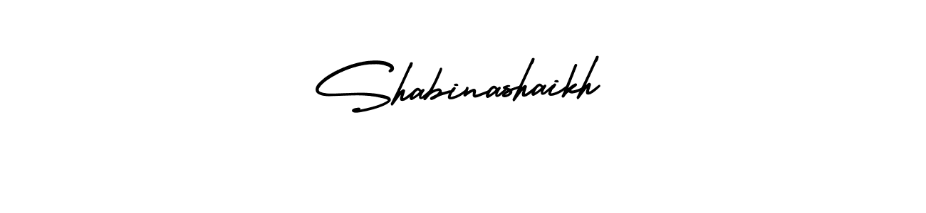 Also we have Shabinashaikh name is the best signature style. Create professional handwritten signature collection using AmerikaSignatureDemo-Regular autograph style. Shabinashaikh signature style 3 images and pictures png