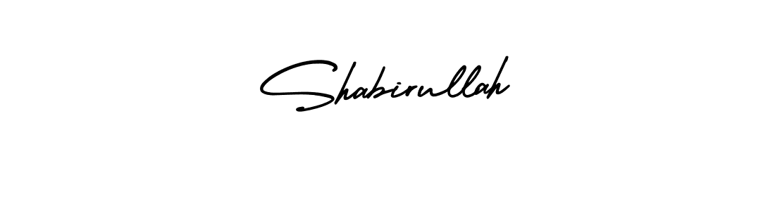 Shabirullah stylish signature style. Best Handwritten Sign (AmerikaSignatureDemo-Regular) for my name. Handwritten Signature Collection Ideas for my name Shabirullah. Shabirullah signature style 3 images and pictures png
