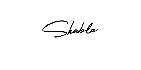 It looks lik you need a new signature style for name Shabla. Design unique handwritten (AmerikaSignatureDemo-Regular) signature with our free signature maker in just a few clicks. Shabla signature style 3 images and pictures png