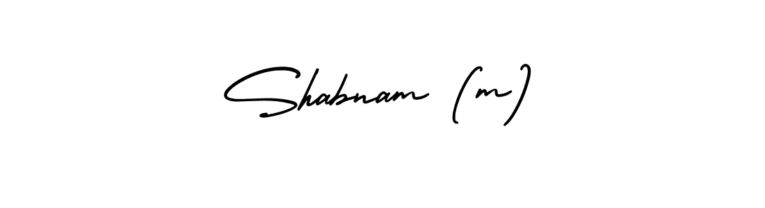 AmerikaSignatureDemo-Regular is a professional signature style that is perfect for those who want to add a touch of class to their signature. It is also a great choice for those who want to make their signature more unique. Get Shabnam (m) name to fancy signature for free. Shabnam (m) signature style 3 images and pictures png