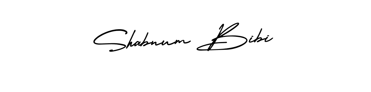 Shabnum Bibi stylish signature style. Best Handwritten Sign (AmerikaSignatureDemo-Regular) for my name. Handwritten Signature Collection Ideas for my name Shabnum Bibi. Shabnum Bibi signature style 3 images and pictures png