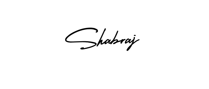 Shabraj stylish signature style. Best Handwritten Sign (AmerikaSignatureDemo-Regular) for my name. Handwritten Signature Collection Ideas for my name Shabraj. Shabraj signature style 3 images and pictures png