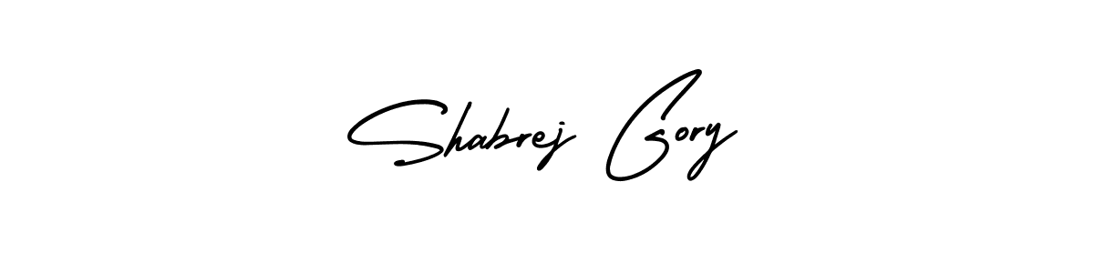 if you are searching for the best signature style for your name Shabrej Gory. so please give up your signature search. here we have designed multiple signature styles  using AmerikaSignatureDemo-Regular. Shabrej Gory signature style 3 images and pictures png