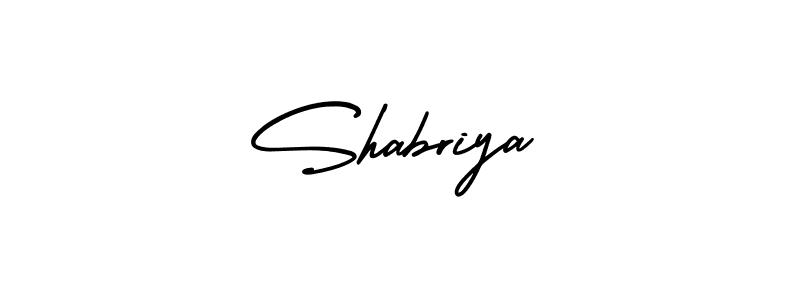 Also we have Shabriya name is the best signature style. Create professional handwritten signature collection using AmerikaSignatureDemo-Regular autograph style. Shabriya signature style 3 images and pictures png